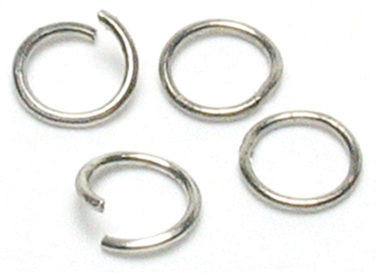 Cousin Jewelry Basics Metal Findings 300/Pkg-Silver Jump Rings 6Mm